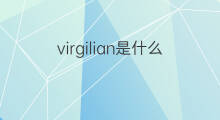 virgilian是什么意思 virgilian的翻译、读音、例句、中文解释