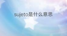 sujeto是什么意思 sujeto的翻译、读音、例句、中文解释