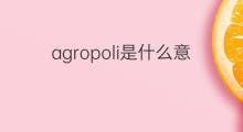 agropoli是什么意思 agropoli的翻译、读音、例句、中文解释