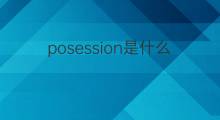 posession是什么意思 posession的翻译、读音、例句、中文解释