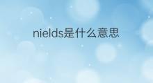nields是什么意思 nields的翻译、读音、例句、中文解释