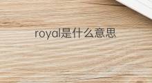 royal是什么意思 royal的翻译、读音、例句、中文解释