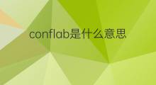 conflab是什么意思 conflab的翻译、读音、例句、中文解释