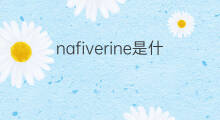 nafiverine是什么意思 nafiverine的翻译、读音、例句、中文解释