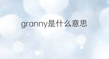 granny是什么意思 granny的翻译、读音、例句、中文解释