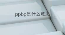 ppbp是什么意思 ppbp的翻译、读音、例句、中文解释