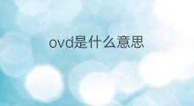 ovd是什么意思 ovd的翻译、读音、例句、中文解释