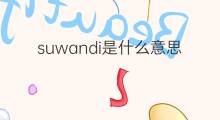 suwandi是什么意思 suwandi的翻译、读音、例句、中文解释