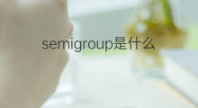 semigroup是什么意思 semigroup的翻译、读音、例句、中文解释