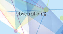 obsecration是什么意思 obsecration的翻译、读音、例句、中文解释