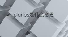 planos是什么意思 planos的中文翻译、读音、例句