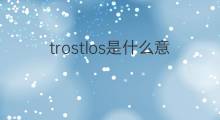 trostlos是什么意思 trostlos的中文翻译、读音、例句