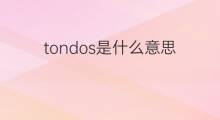 tondos是什么意思 tondos的中文翻译、读音、例句