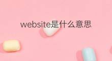 website是什么意思 website的中文翻译、读音、例句