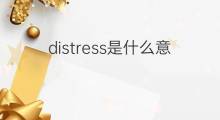 distress是什么意思 distress的中文翻译、读音、例句