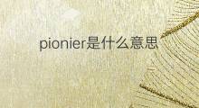 pionier是什么意思 pionier的中文翻译、读音、例句