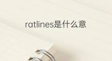 ratlines是什么意思 ratlines的中文翻译、读音、例句