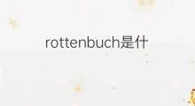 rottenbuch是什么意思 rottenbuch的中文翻译、读音、例句