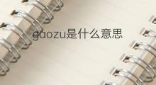 gaozu是什么意思 gaozu的中文翻译、读音、例句
