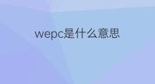 wepc是什么意思 wepc的中文翻译、读音、例句