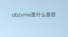 abzyme是什么意思 abzyme的中文翻译、读音、例句