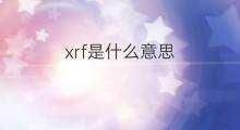 xrf是什么意思 xrf的中文翻译、读音、例句
