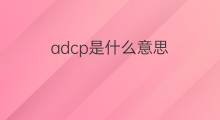 adcp是什么意思 adcp的中文翻译、读音、例句
