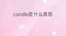 candle是什么意思 candle的中文翻译、读音、例句