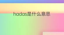 hadas是什么意思 hadas的中文翻译、读音、例句