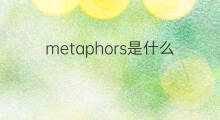 metaphors是什么意思 metaphors的中文翻译、读音、例句
