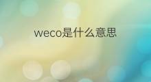 weco是什么意思 weco的中文翻译、读音、例句