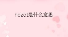 hozat是什么意思 hozat的中文翻译、读音、例句