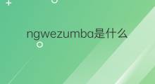 ngwezumba是什么意思 ngwezumba的中文翻译、读音、例句