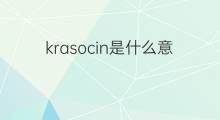 krasocin是什么意思 krasocin的中文翻译、读音、例句