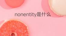 nonentity是什么意思 nonentity的中文翻译、读音、例句