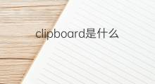 clipboard是什么意思 clipboard的中文翻译、读音、例句
