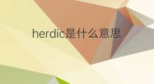 herdic是什么意思 herdic的中文翻译、读音、例句