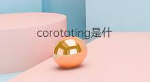 corotating是什么意思 corotating的中文翻译、读音、例句
