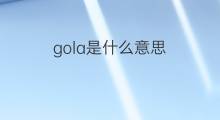 gola是什么意思 gola的中文翻译、读音、例句