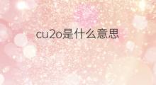 cu2o是什么意思 cu2o的中文翻译、读音、例句