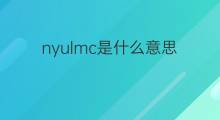 nyulmc是什么意思 nyulmc的中文翻译、读音、例句