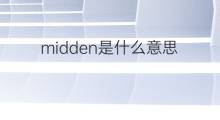 midden是什么意思 midden的中文翻译、读音、例句