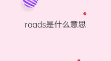 roads是什么意思 roads的中文翻译、读音、例句