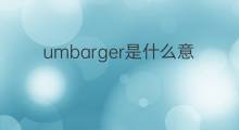 umbarger是什么意思 umbarger的中文翻译、读音、例句