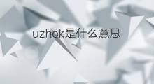 uzhok是什么意思 uzhok的中文翻译、读音、例句