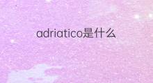adriatico是什么意思 adriatico的中文翻译、读音、例句