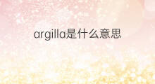 argilla是什么意思 argilla的中文翻译、读音、例句