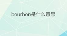 bourbon是什么意思 bourbon的中文翻译、读音、例句