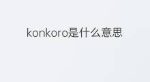 konkoro是什么意思 konkoro的中文翻译、读音、例句