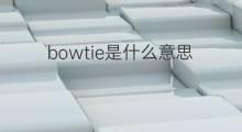 bowtie是什么意思 bowtie的中文翻译、读音、例句